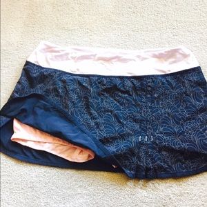 Cute black and light pink tennis/running skirt