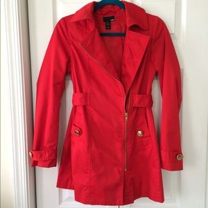 H&M red and gold detail jacket