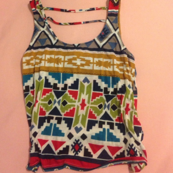Aztec top with cut out back