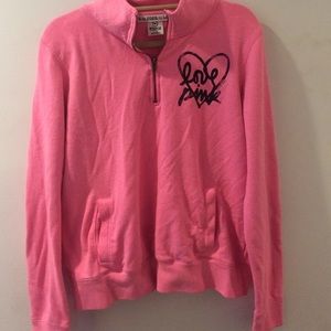 VS pink half zip