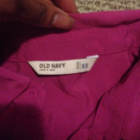 Fuchsia chiffon top - Picture 2 of 2