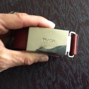 Authentic red PRADA beltFLASH SALE