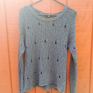 Aqua knitted sweater