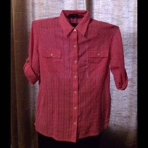 Jones of New York Signature Series Pink Blouse