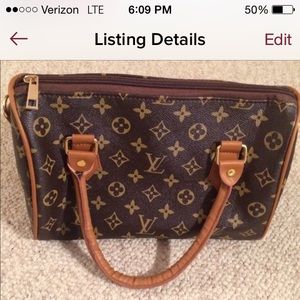 Faux Louis Vuitton speedy bag