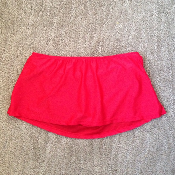 Red Skirt Bikini Bottom