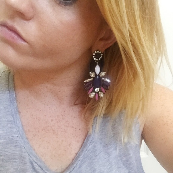 Geometric Shape Pendant Statement Earrings