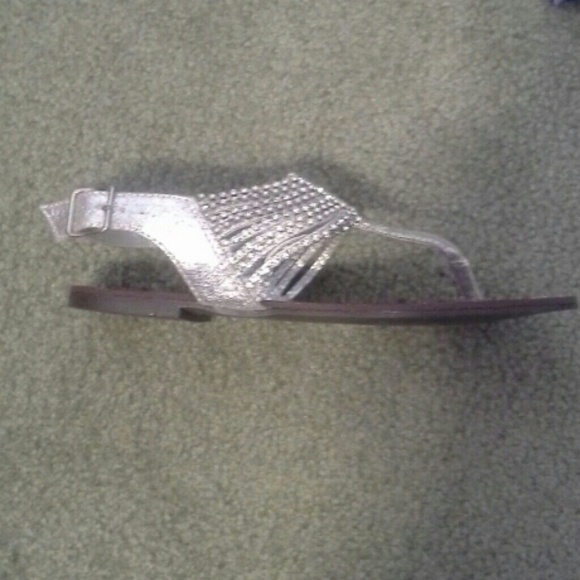 Steve Madden silver sandals