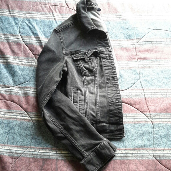 Black denim jacket