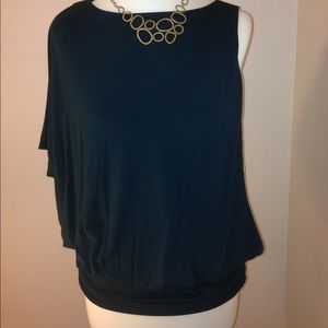 Teal Green Flutter Sleeve top