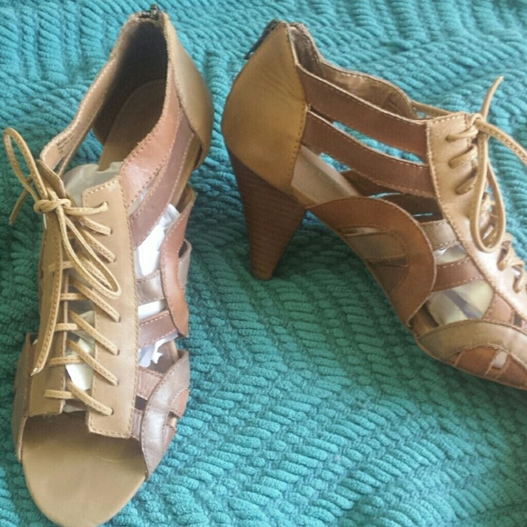 Aldo open toe gladiator bootie