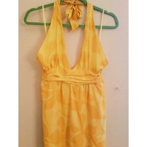 NWT Alice + Olivia Yellow Floral Maxi Dress