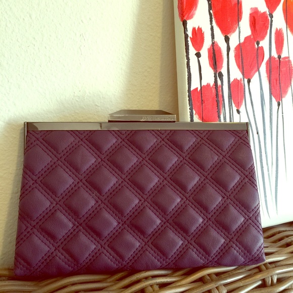 RACHEL Rachel Roy Purple quilted clutch