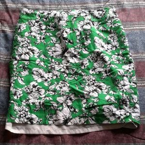 Floral pencil skirt