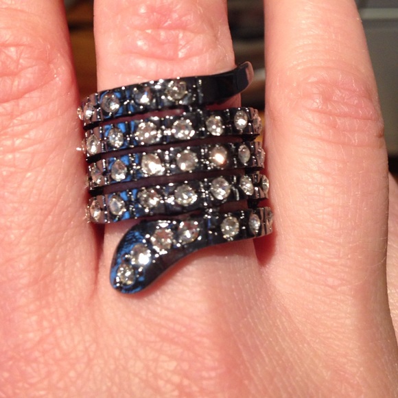 Black snake like ring
