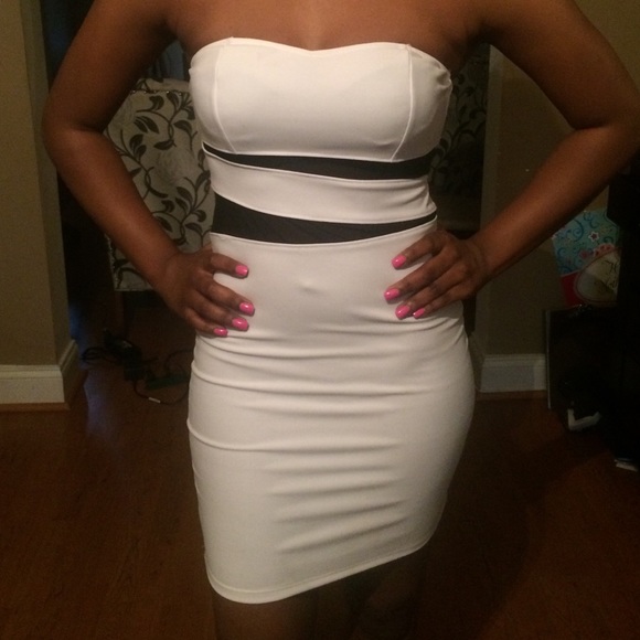 Strapless Papaya dress - Picture 3 of 4