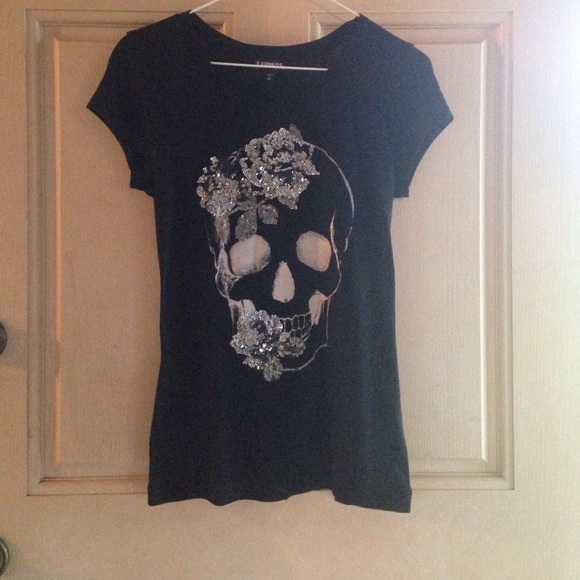 Express skull bling tee