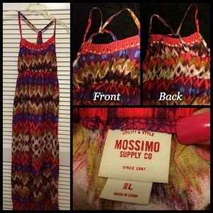 Ikat Printed Maxi Dress