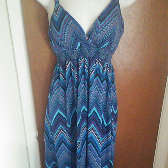 Blue maxi dress (size M)