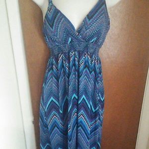 Blue maxi dress (size M)
