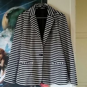 Striped blazer jacket