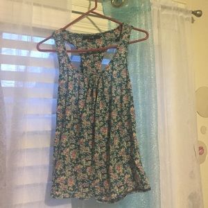 Forever 21 flora racerback tank