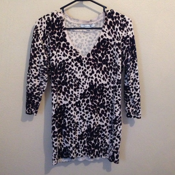 Leopard print sweater
