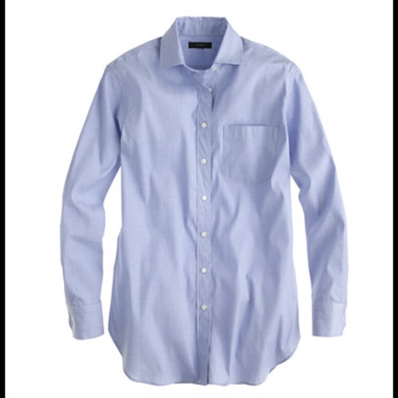 J Crew end on end shirt in size 00 blue