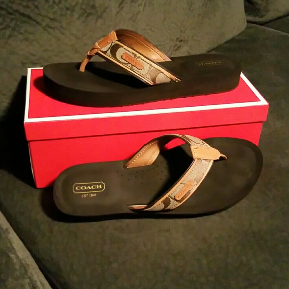 #Authentic# Women's Coach Flip Flops