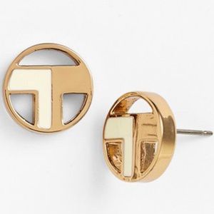 Tory Burch Theresa T Stud Earrings