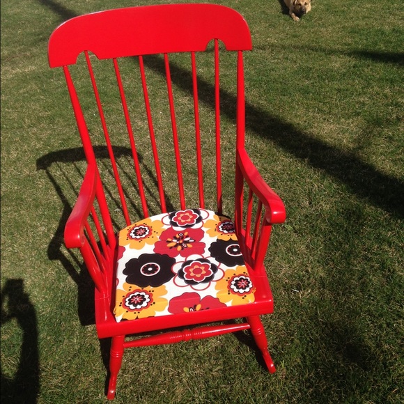 1970's maternal red rocker