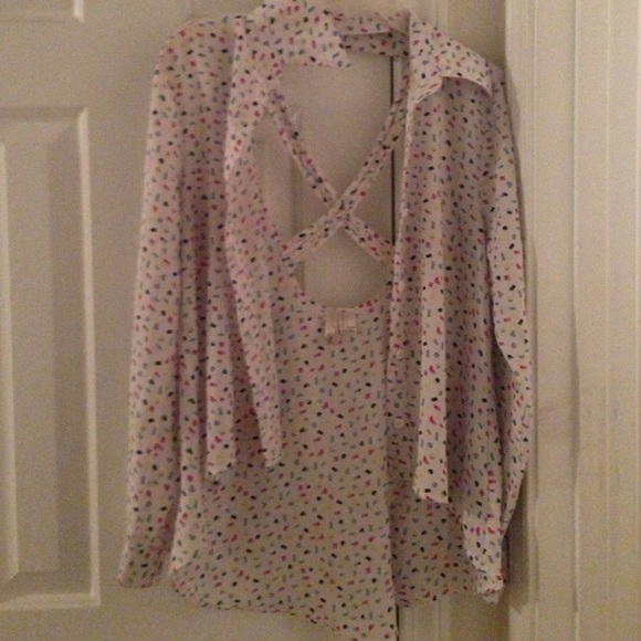 A button up and high low