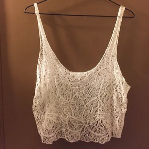 F21 Crop Top White