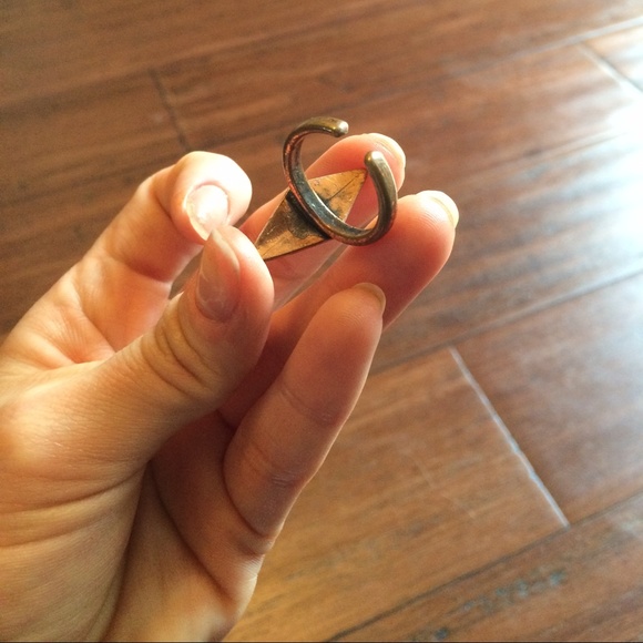 Awesome Copper/Brass Retro, Aztec looking Ring... - Picture 3 of 3