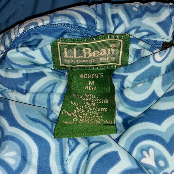 REDUCED- OFF SEASON!LL Bean Reversible Down Jacket - Picture 3 of 4