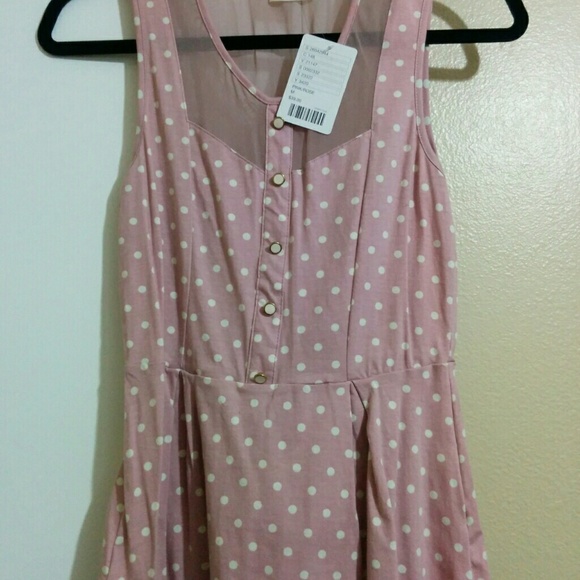 UO: Pins and Needless - Polka Dot Peplum Top