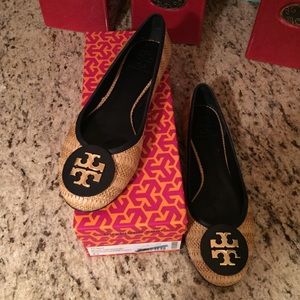 Tory Burch Flats New size 9 navy