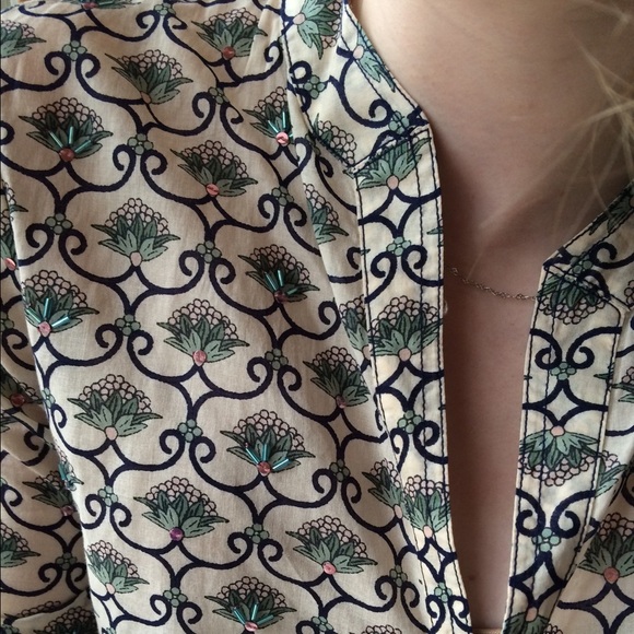 Tory Burch beaded sequin top. - Picture 2 of 4