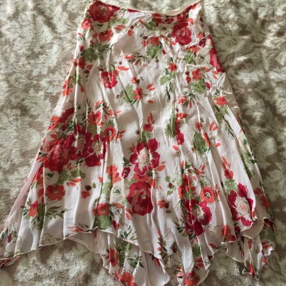 Floral chiffon skirt
