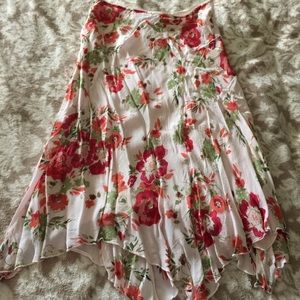 Floral chiffon skirt