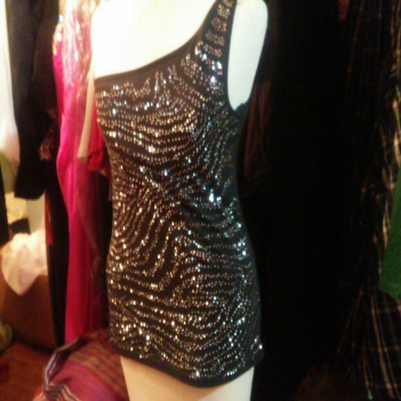 One strap club top black