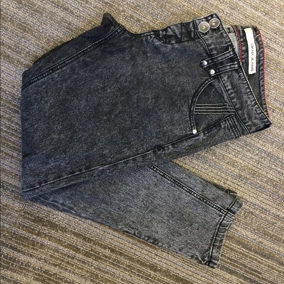 DKNY grey denim tapered jeans