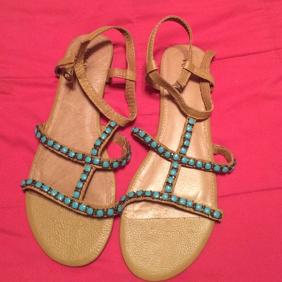Never worn Fossil sandals. Size 10