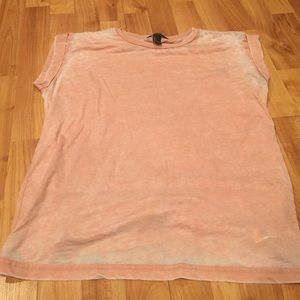 Pink bleached-look tshirt