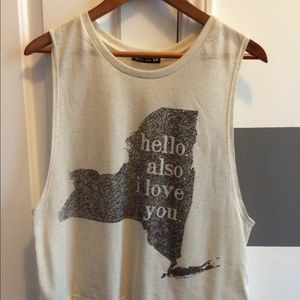 Hello. Also. I Love You. Tank.