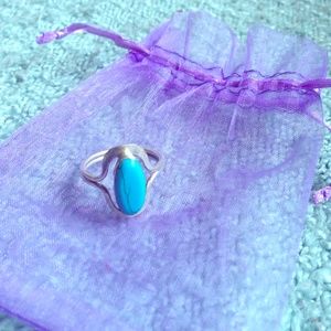 Turquoise Mexican Sterling Silver Ring