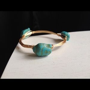 Gold & turquoise bracelet