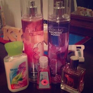 Lotion, perfume, and bed bath  hand sanitiser