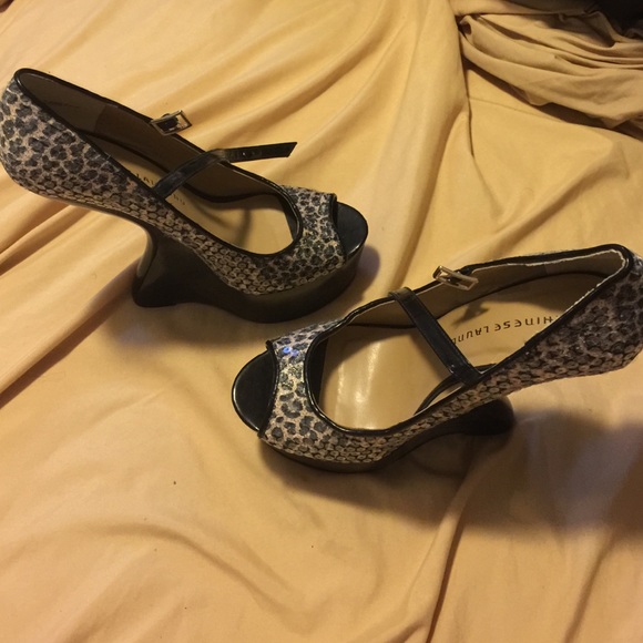 Leopard print heels