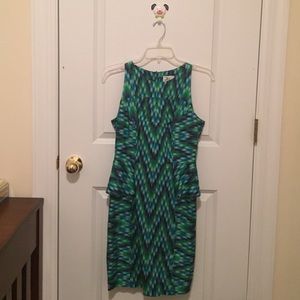 Blue/Green/Black Dress